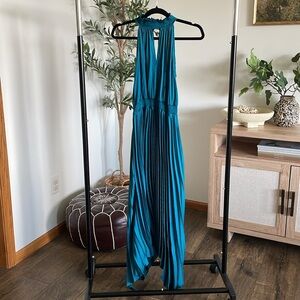 Never worn pleated maxi dress